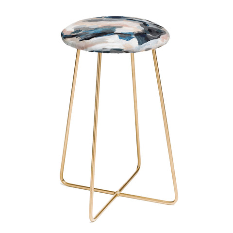 Laura Fedorowicz Parchment Abstract Two Counter Stool