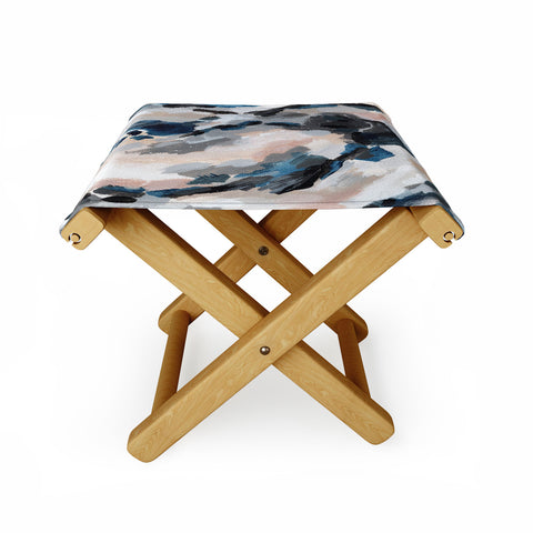 Laura Fedorowicz Parchment Abstract Two Folding Stool