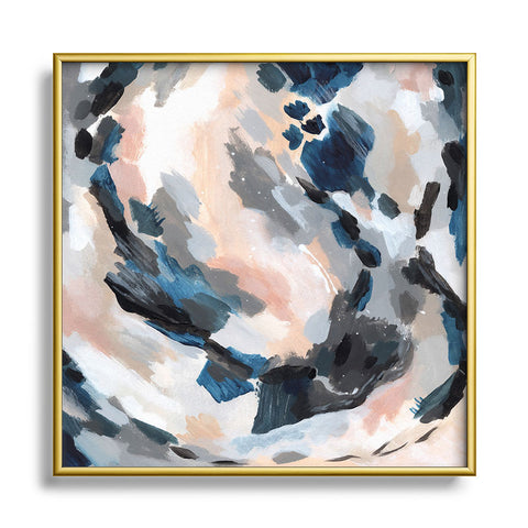 Laura Fedorowicz Parchment Abstract Two Metal Square Framed Art Print