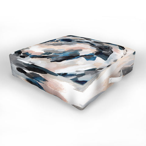 Laura Fedorowicz Parchment Abstract Two Outdoor Floor Cushion