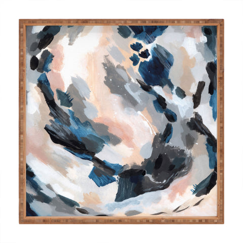 Laura Fedorowicz Parchment Abstract Two Square Tray