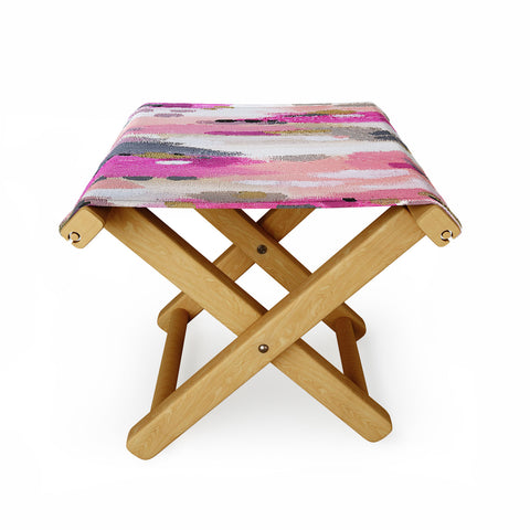 Laura Fedorowicz Party Pattern Folding Stool