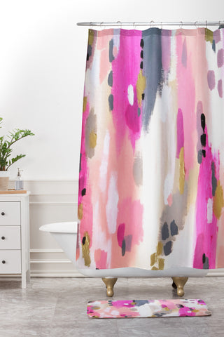 Laura Fedorowicz Party Pattern Shower Curtain And Mat