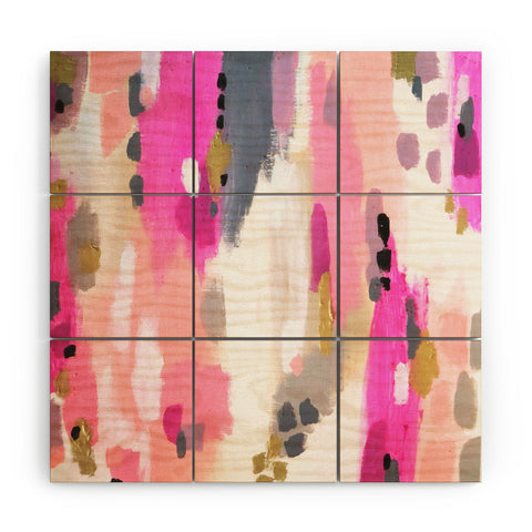 Laura Fedorowicz Party Pattern Wood Wall Mural