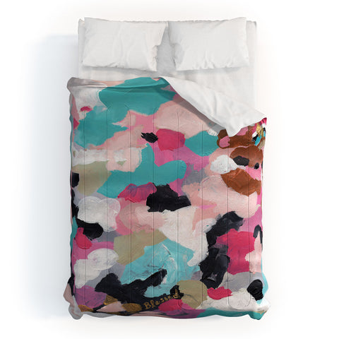 Laura Fedorowicz Pastel Dream Abstract Comforter