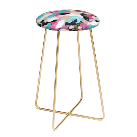 Laura Fedorowicz Pastel Dream Abstract Counter Stool
