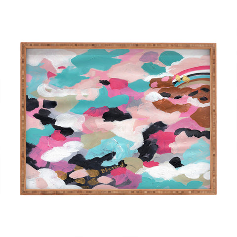 Laura Fedorowicz Pastel Dream Abstract Rectangular Tray