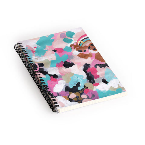 Laura Fedorowicz Pastel Dream Abstract Spiral Notebook