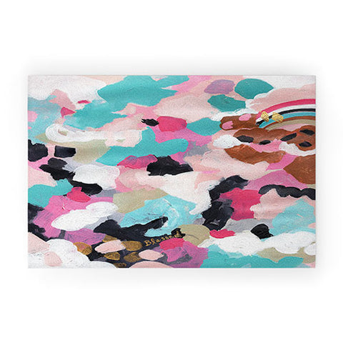 Laura Fedorowicz Pastel Dream Abstract Welcome Mat