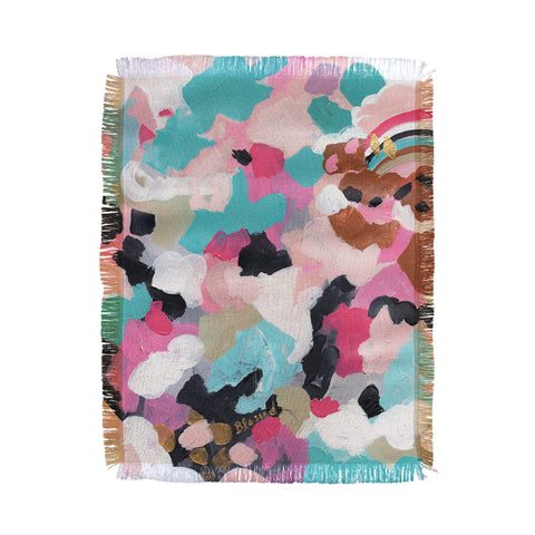 Laura Fedorowicz Pastel Dream Abstract Throw Blanket