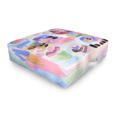 Laura Fedorowicz Pastel Sunglasses Outdoor Floor Cushion