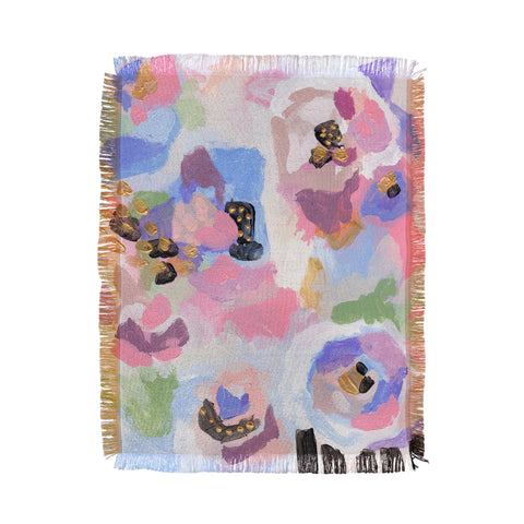 Laura Fedorowicz Pastel Sunglasses Throw Blanket