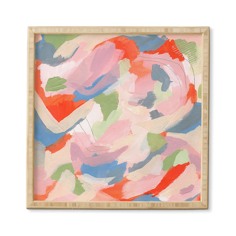 Laura Fedorowicz Peach Festival Framed Wall Art