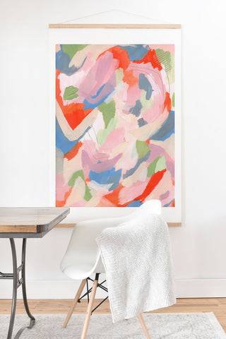 Laura Fedorowicz Peach Festival Art Print And Hanger