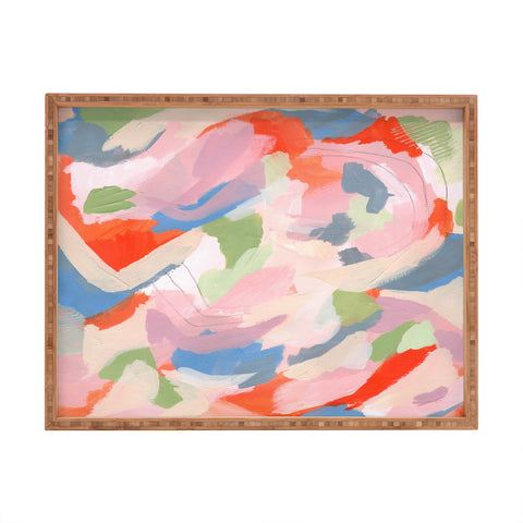 Laura Fedorowicz Peach Festival Rectangular Tray