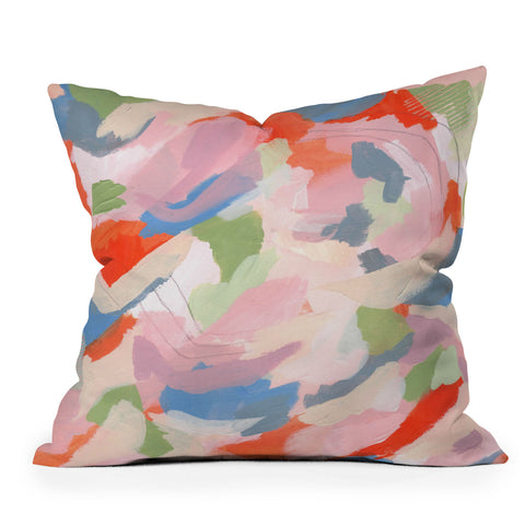 Laura Fedorowicz Peach Festival Throw Pillow