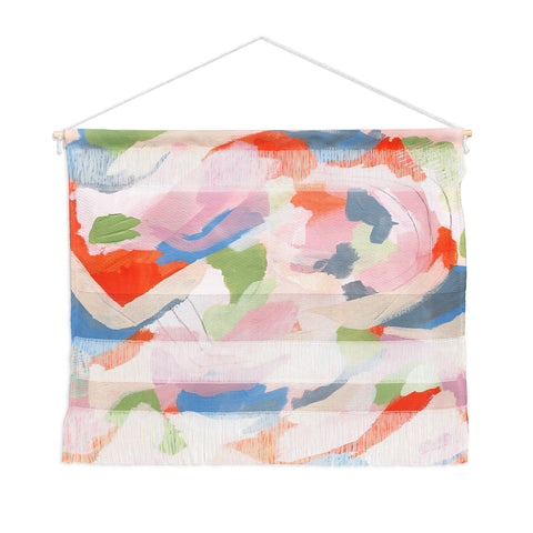 Laura Fedorowicz Peach Festival Wall Hanging Landscape