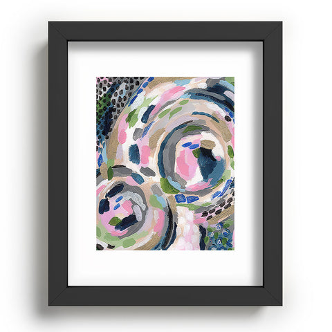 Laura Fedorowicz Pebble Abstract Recessed Framing Rectangle