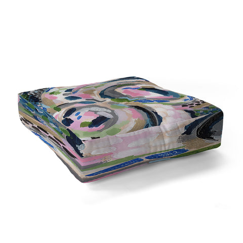 Laura Fedorowicz Pebble Abstract Floor Pillow Square
