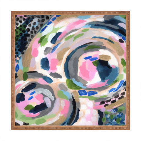 Laura Fedorowicz Pebble Abstract Square Tray