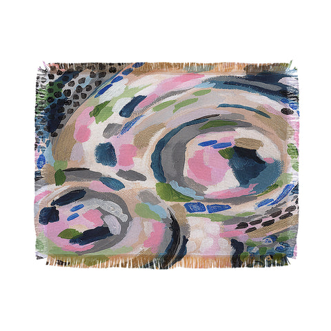 Laura Fedorowicz Pebble Abstract Throw Blanket