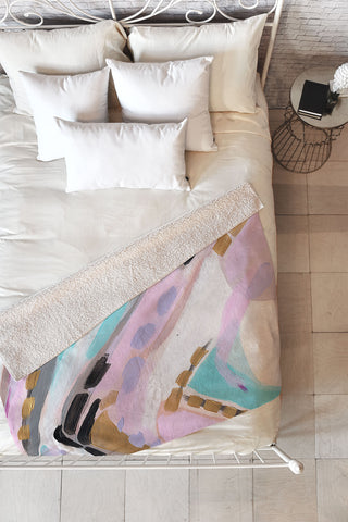 Laura Fedorowicz Picking It Up Fleece Throw Blanket