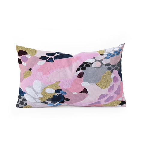 Laura Fedorowicz Pink Cloud Oblong Throw Pillow