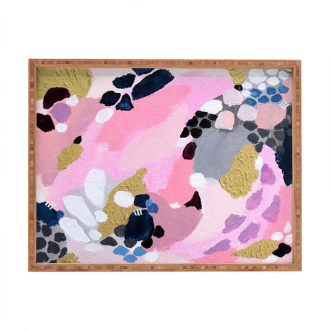 Laura Fedorowicz Pink Cloud Rectangular Tray