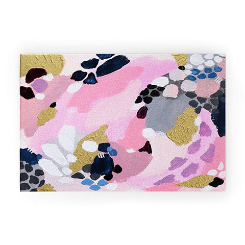 Laura Fedorowicz Pink Cloud Welcome Mat