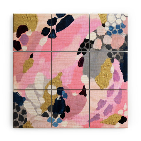 Laura Fedorowicz Pink Cloud Wood Wall Mural