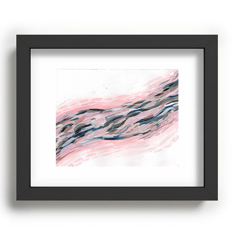 Laura Fedorowicz Pink Flutter Recessed Framing Rectangle