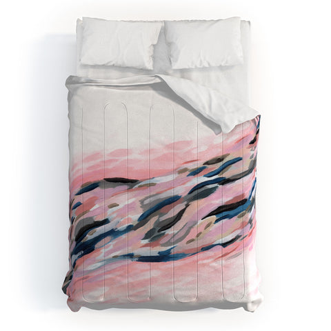Laura Fedorowicz Pink Flutter Comforter