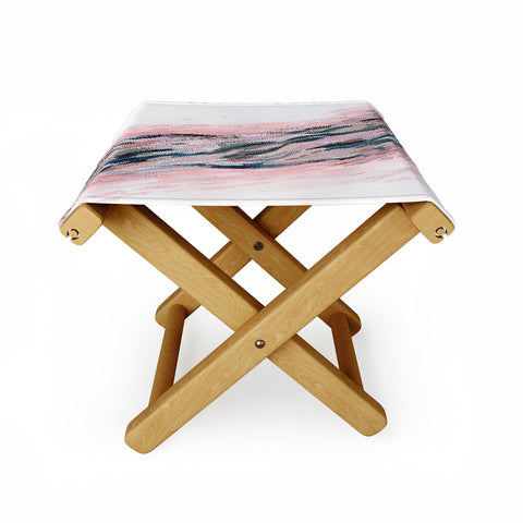 Laura Fedorowicz Pink Flutter Folding Stool