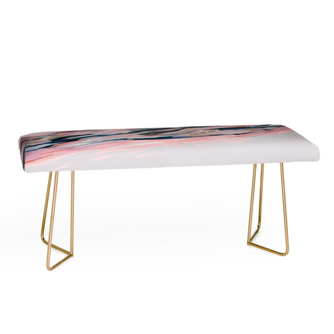 Laura Fedorowicz Pink Flutter on Grey Bench