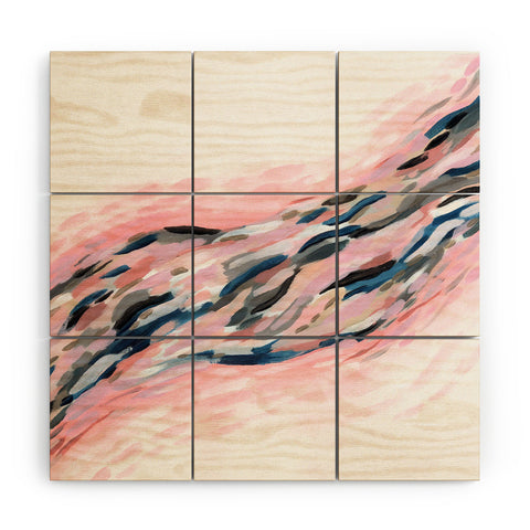 Laura Fedorowicz Pink Flutter Wood Wall Mural