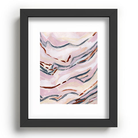 Laura Fedorowicz Pink Path Recessed Framing Rectangle