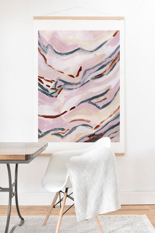 Laura Fedorowicz Pink Path Art Print And Hanger