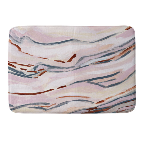 Laura Fedorowicz Pink Path Memory Foam Bath Mat