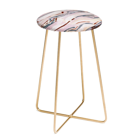 Laura Fedorowicz Pink Path Counter Stool