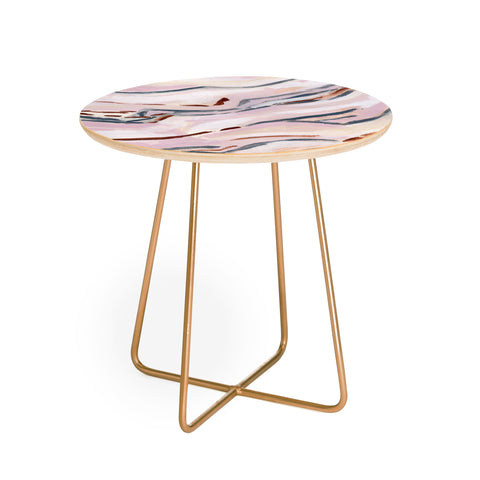 Laura Fedorowicz Pink Path Round Side Table