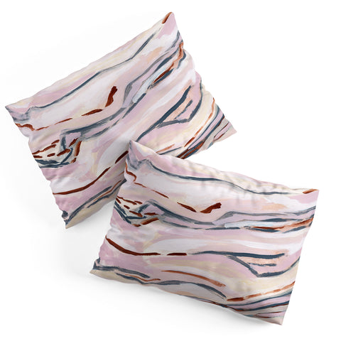 Laura Fedorowicz Pink Path Pillow Shams