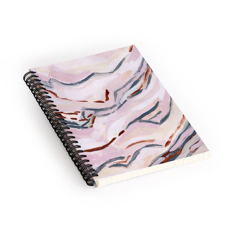 Laura Fedorowicz Pink Path Spiral Notebook