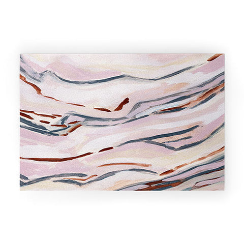 Laura Fedorowicz Pink Path Welcome Mat