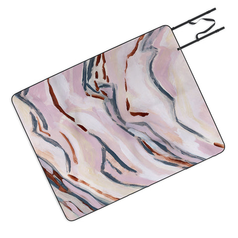 Laura Fedorowicz Pink Path Picnic Blanket