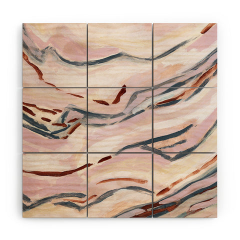 Laura Fedorowicz Pink Path Wood Wall Mural