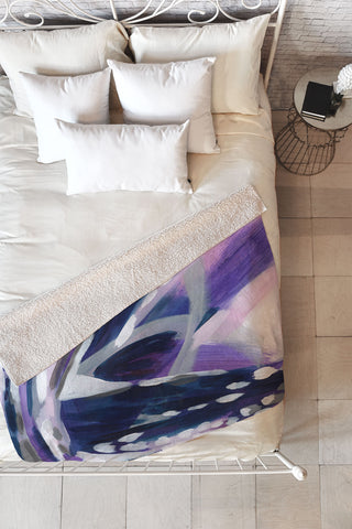 Laura Fedorowicz Pivot Fleece Throw Blanket
