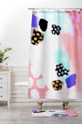 Laura Fedorowicz Polka Dance Shower Curtain And Mat