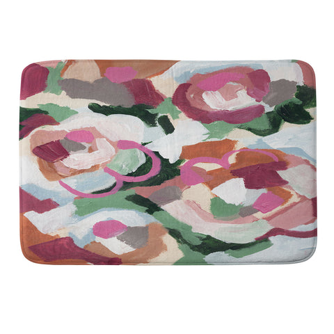 Laura Fedorowicz Poppy Petals Memory Foam Bath Mat