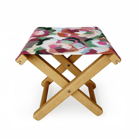 Laura Fedorowicz Poppy Petals Folding Stool