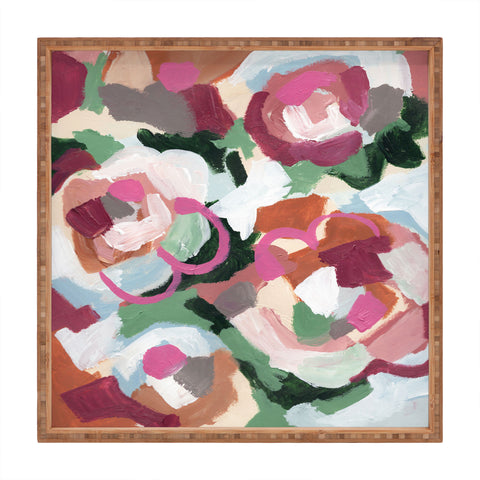 Laura Fedorowicz Poppy Petals Square Tray